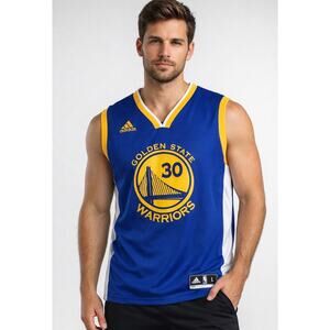 Golden State Warriors #30 Stephen Curry Adidas Swingman Jersey Men’s Large